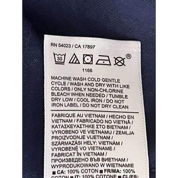 Athleta Organic Daily Relaxed Tee Size Medium Tie Dye Blue White Lounge Comfy - Picture 5 of 7